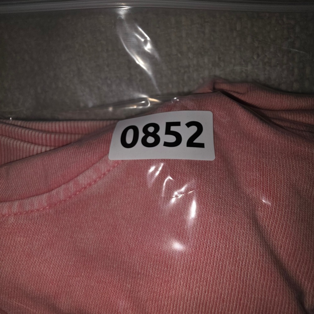 Easel Pink Mineral Wash Lightning Smiley Face Oversized Hoodie Large ET18167 - Picture 8 of 8